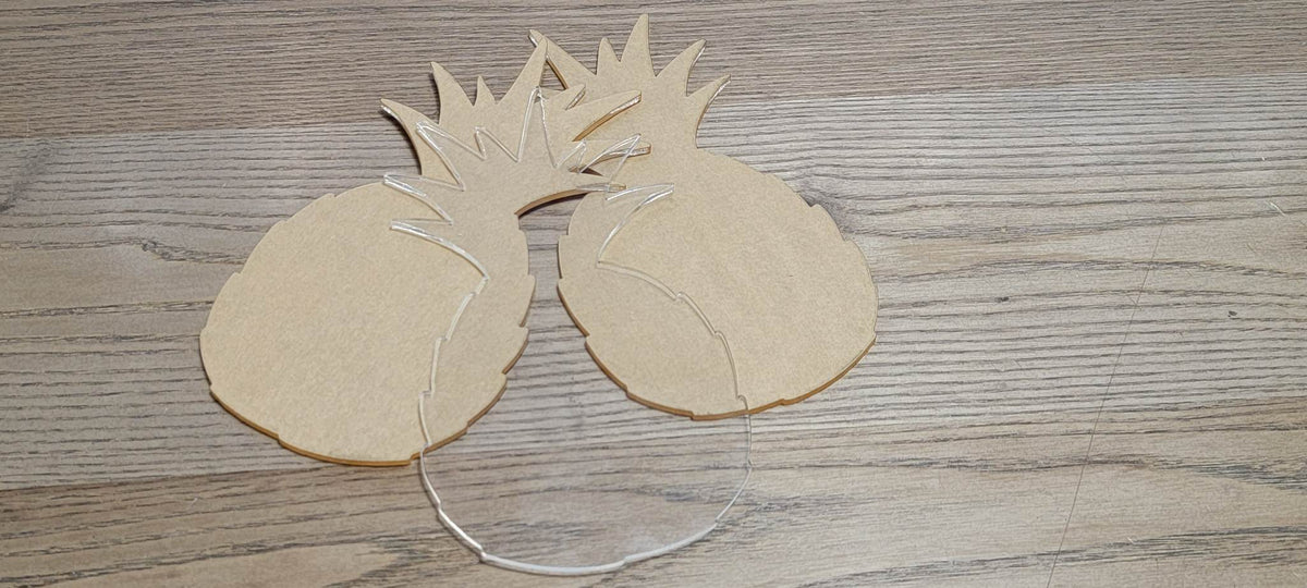 Clear Pineapple Coasters (Pack of 8)