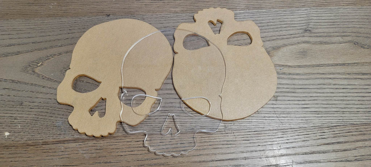 Clear Skull Coasters (Pack of 8)