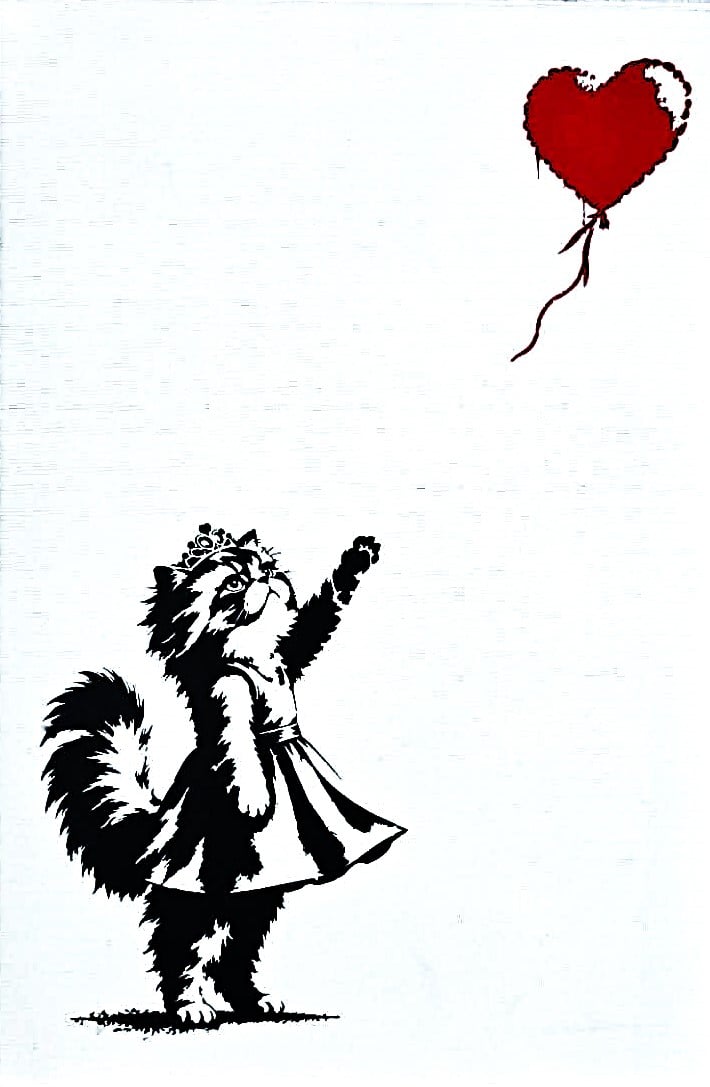 Donut and The Balloon - Canvas Print