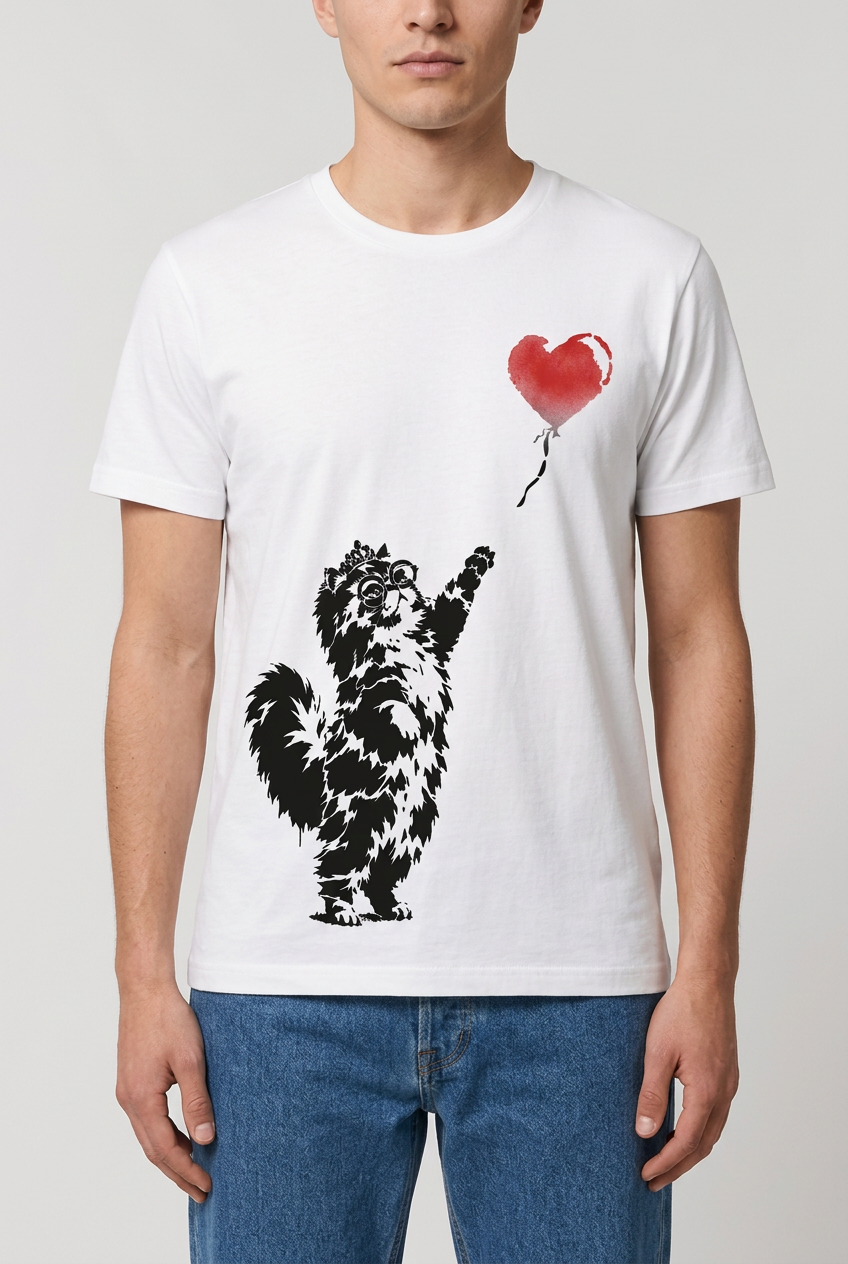 Princess Donut & Heart Balloon Graphic Shirt