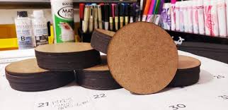 ROUND Blank MDF Coaster Set of 10
