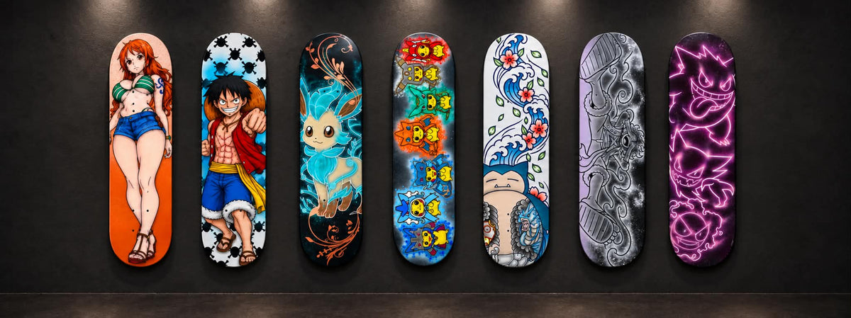 Custom skateboard deck collection