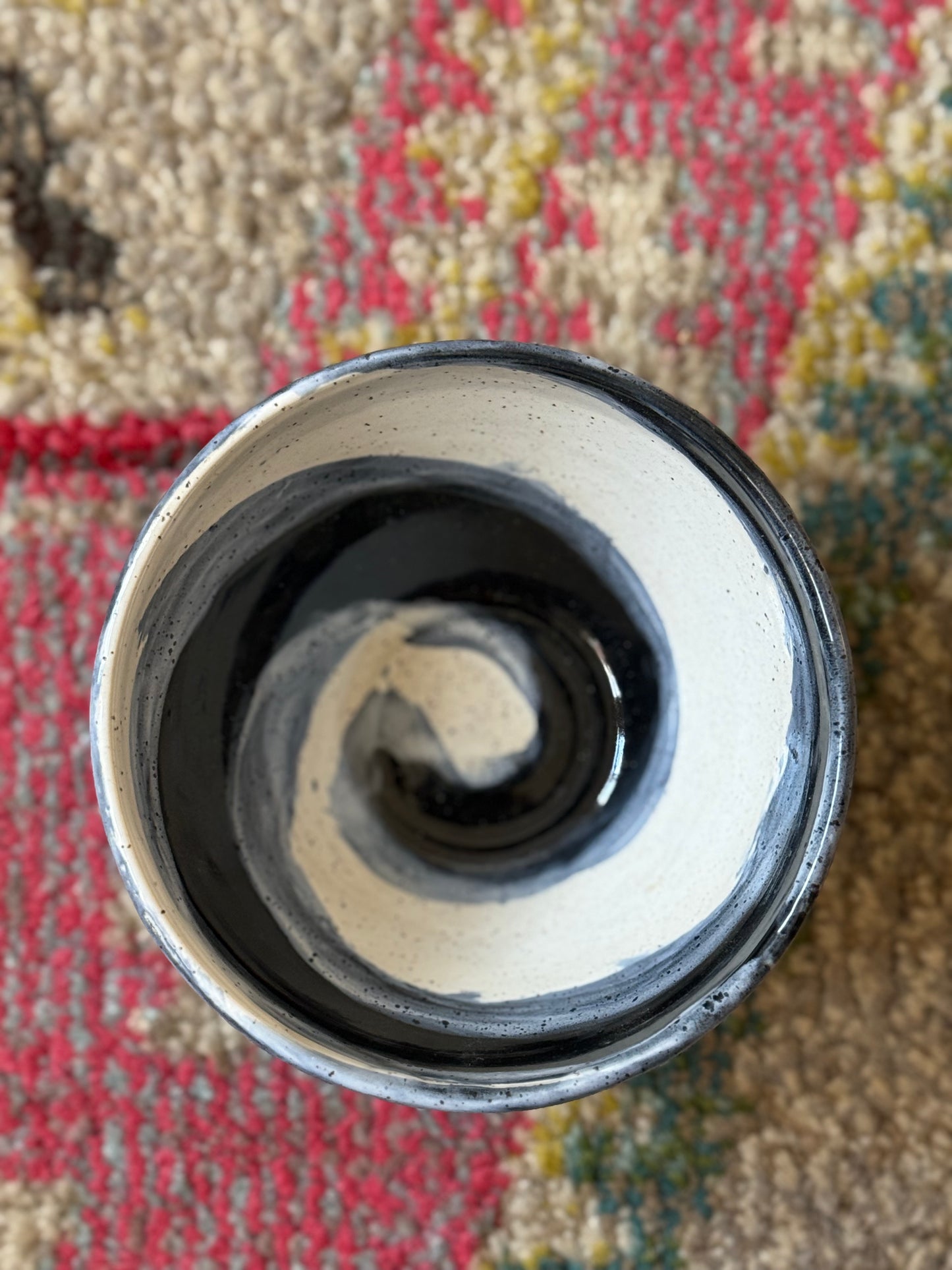 Black and White Swirl Bowl