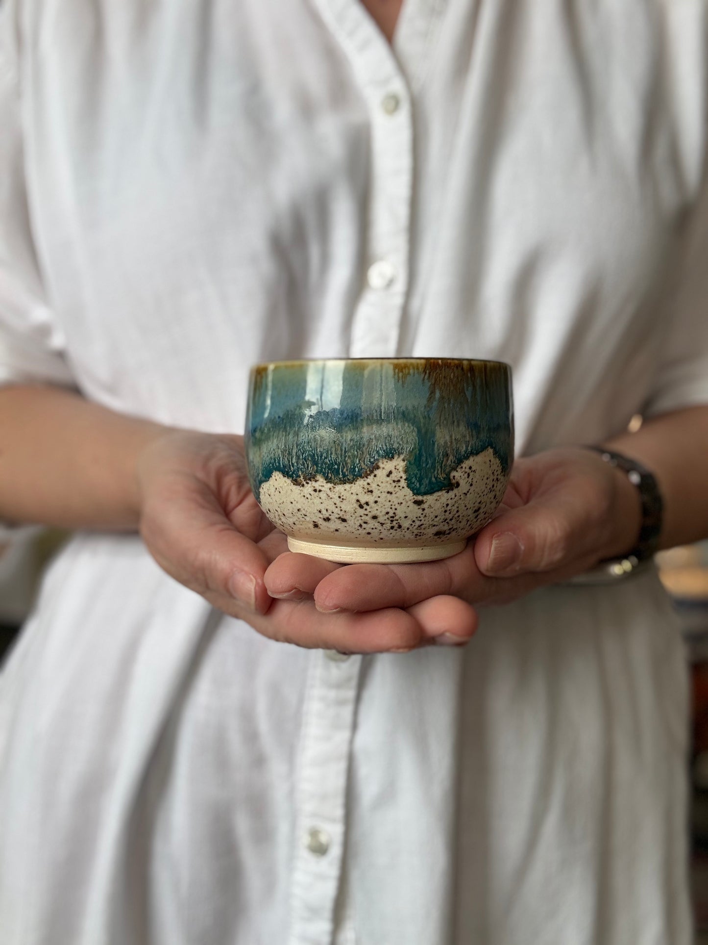 glazed cup