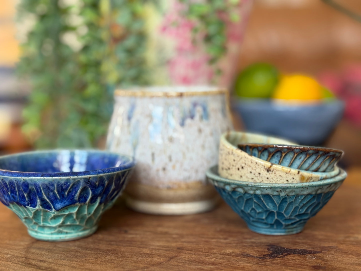 Blue Mini Ceramic Bowl