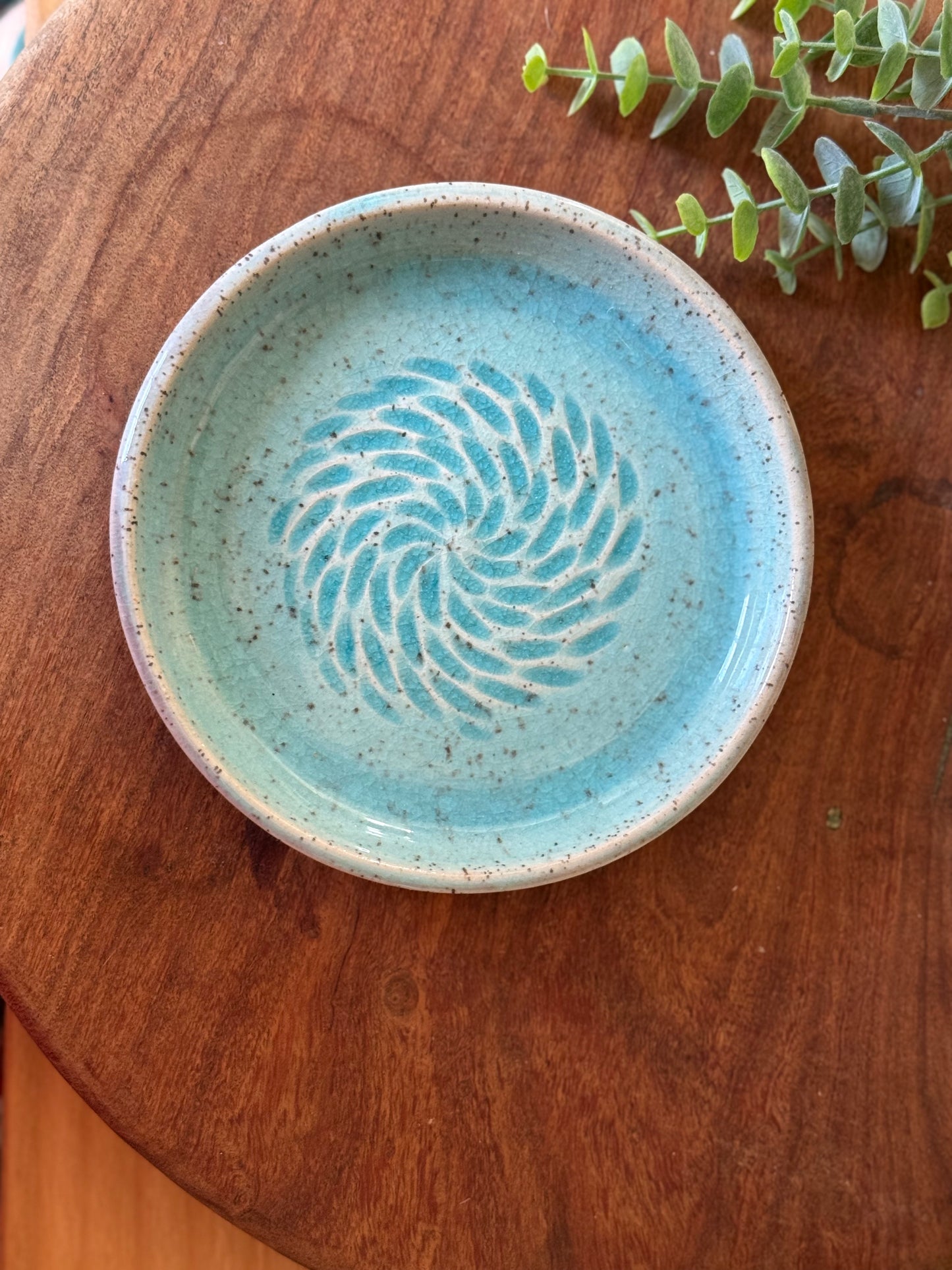 Ceramic Turquoise Plate
