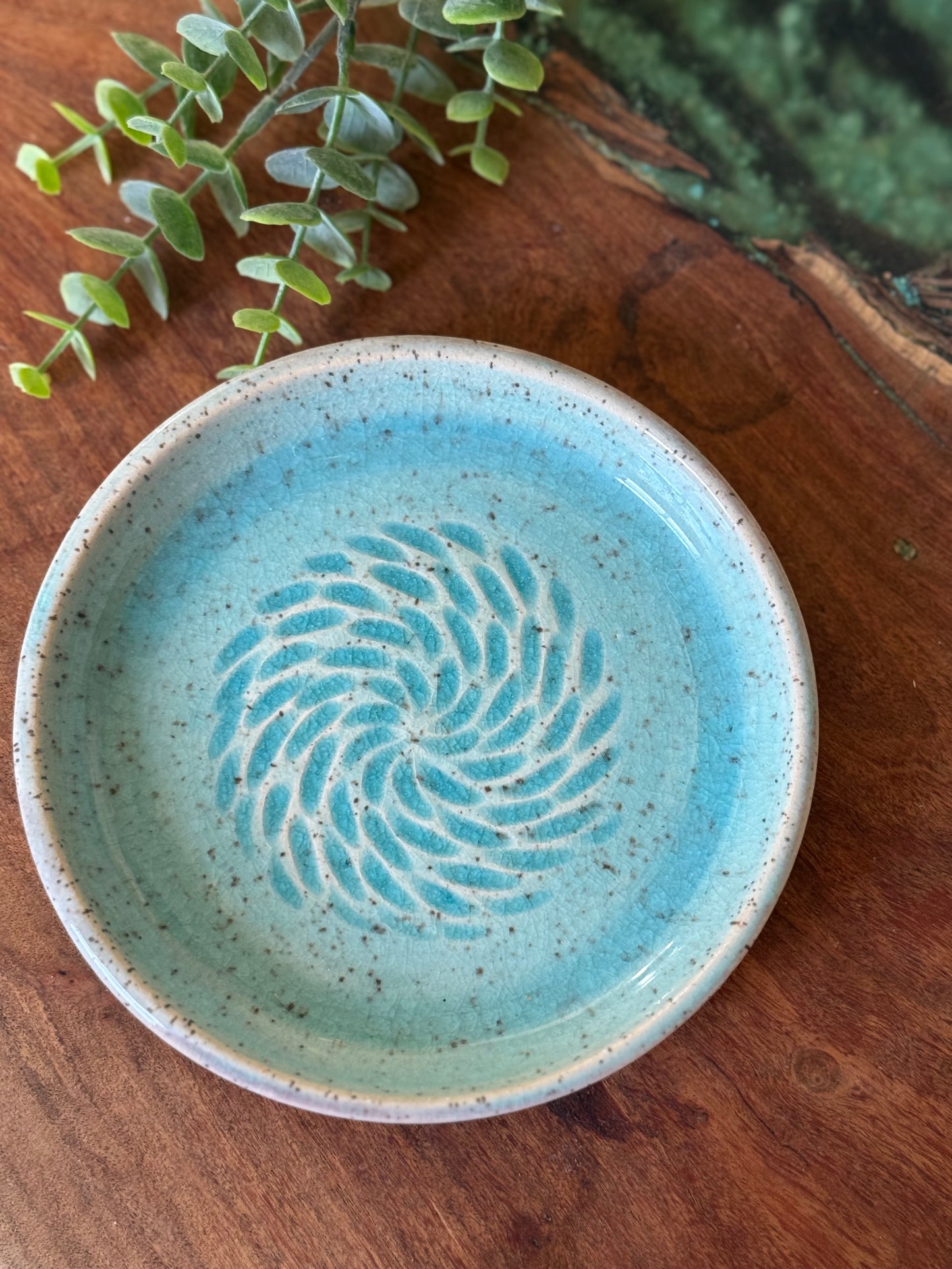 Ceramic Turquoise Plate