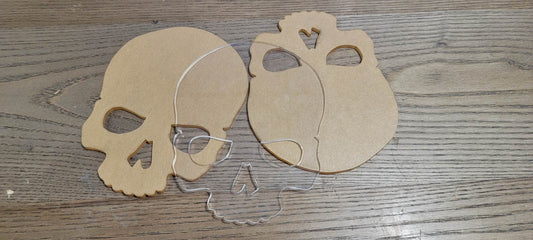 Clear Skull Coasters (Pack of 8)