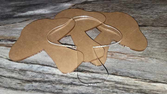 Clear Mushroom Coasters (quantity and shape options)