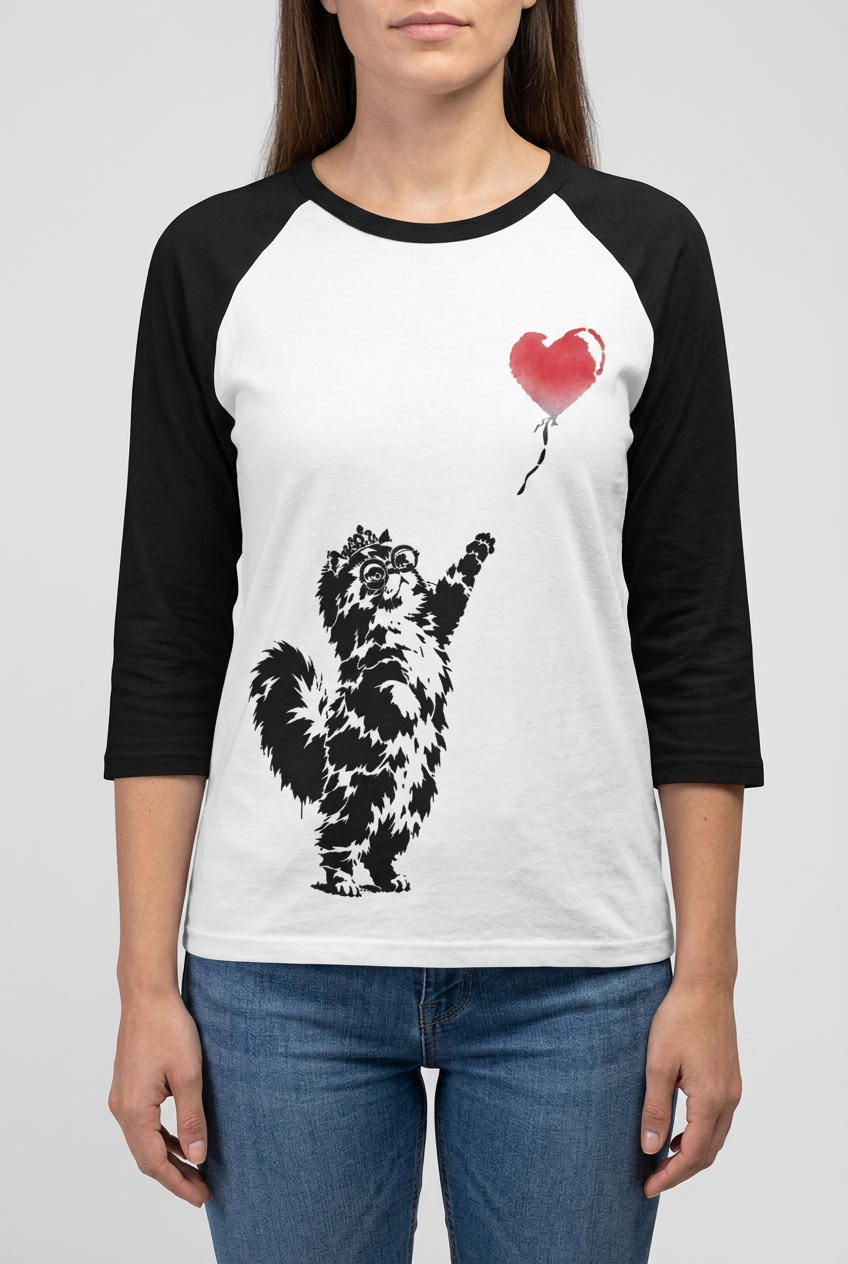 Princess Donut & Heart Balloon Graphic Shirt