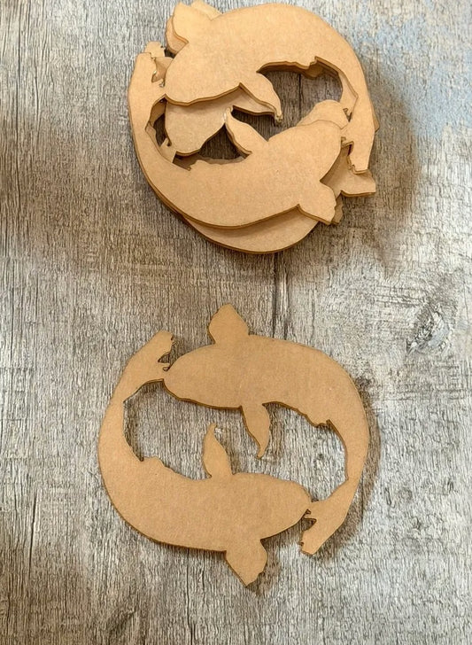 Clear Koi Coasters (Pack of 8)