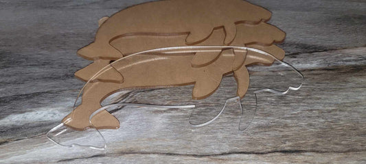 Clear Manatee Coasters (Quantity Options)